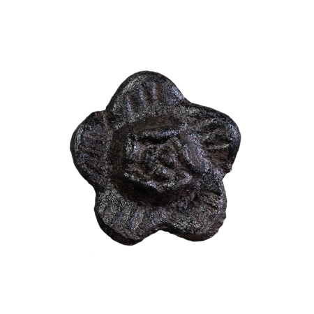 ручка для шкафа frazil flower d3,5 коричневая металлическая