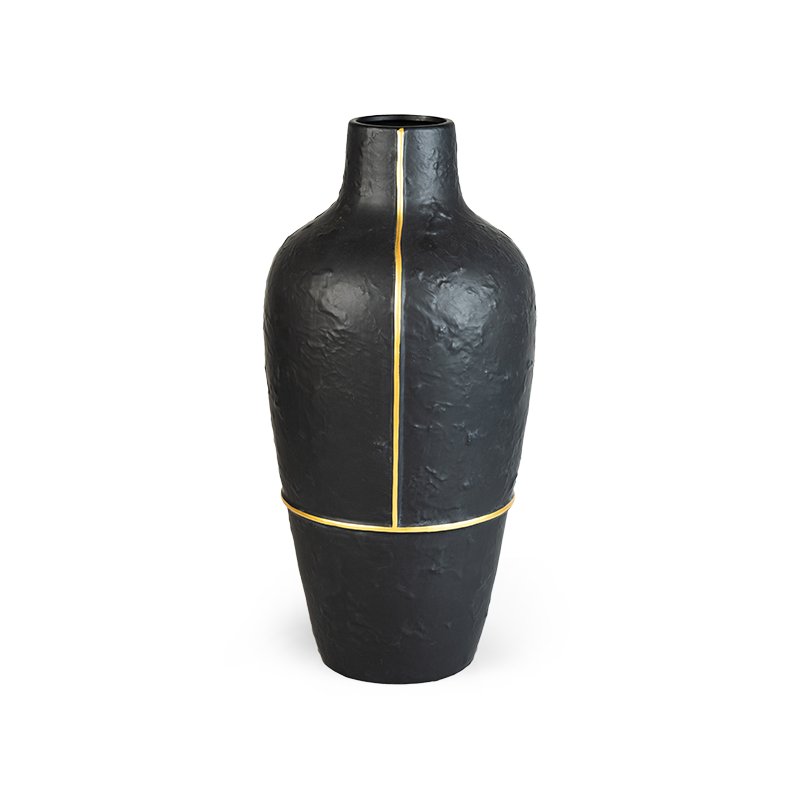 Керамический 45 б. Ваза "Black" (стекло) d15xh41 см черный 182-137 (кор.). Бутыль напольная. Вазы из чёрной матовой керамики. Бутыль напольная для ветки.