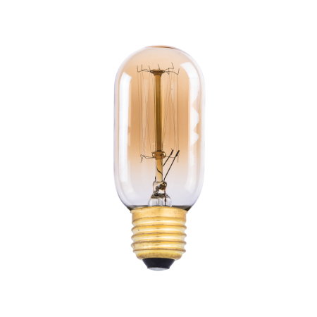 лампа эдисона е27 t45/110-tt 40вт amber