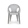 стул bell chair серый пластиковый