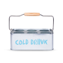 кулер для вина cold drink на 6 бутылок малый стальной металлический