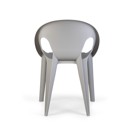 стул bell chair серый пластиковый