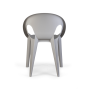 стул bell chair серый пластиковый