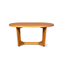 стол обеденный oval 160х100х76 коричневый деревянный из ольхи