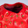 ваза настольная strawberry h20 красная, керамика ручной работы