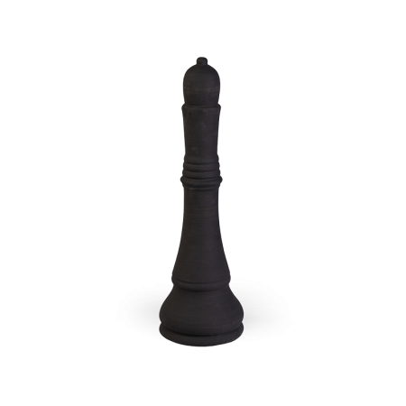 декор chess queen шахматная фигура королева h35 черный, керамика ручной работы