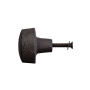 ручка для шкафа frazil round d3,5 коричневая металлическая
