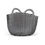 корзина grey плетеная из хлопкового шнура серая 50х20х34