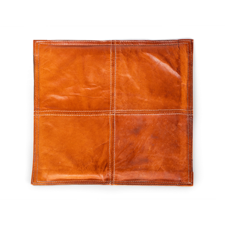 подушка leather для стула 30x30 коричневый, натуральная кожа