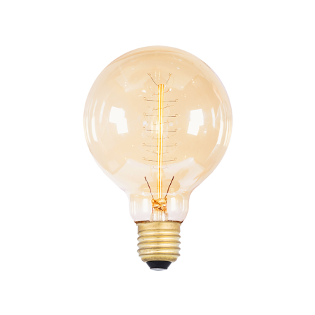 лампа эдисона е27 g95/135-kr4 60вт amber