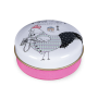 шкатулка cute farm "good food" овальная 6,5х9 голубая металлическая