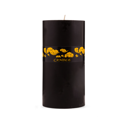 свеча ароматическая herbal black большая н19,5 черная