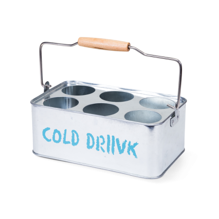 кулер для вина cold drink на 6 бутылок малый стальной металлический
