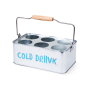 кулер для вина cold drink на 6 бутылок малый стальной металлический