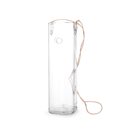 флорариум подвесной long quadro h25 прозрачный стеклянный