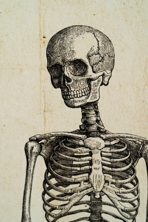 картина skeleton 104х114 фотопечать