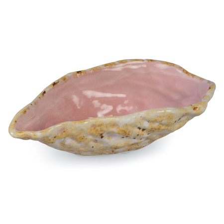 блюдо oyster бежевое 17х9, керамика ручной работы