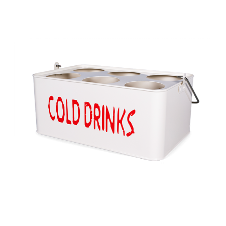 кулер для вина cold drink на 6 бутылок бежевый металлический