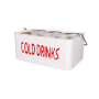 кулер для вина cold drink на 6 бутылок бежевый металлический