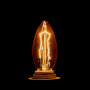 лампа эдисона е14 c35 (свеча) 40вт amber