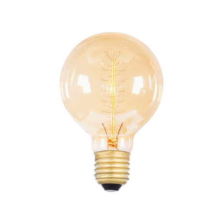 лампа эдисона е27 g80/120-kr 40вт amber
