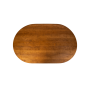 стол обеденный oval 160х100х76 коричневый деревянный из ольхи
