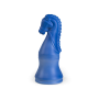 декор chess horse шахматная фигура лошадь h27 синяя, керамика ручной работы