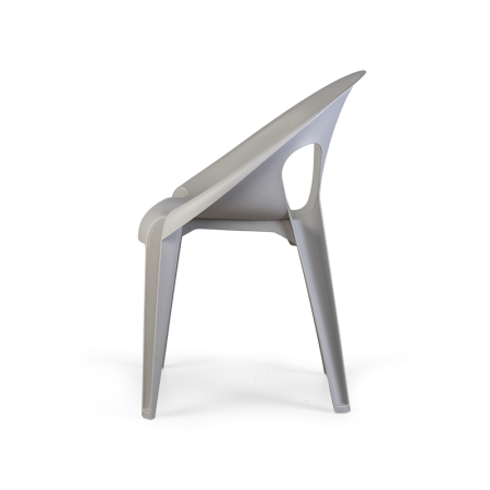 стул bell chair серый пластиковый