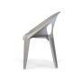 стул bell chair серый пластиковый