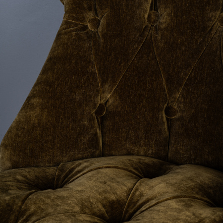 кресло clubchair хаки обивка из ткани велюр