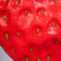 ваза настольная strawberry h20 красная, керамика ручной работы