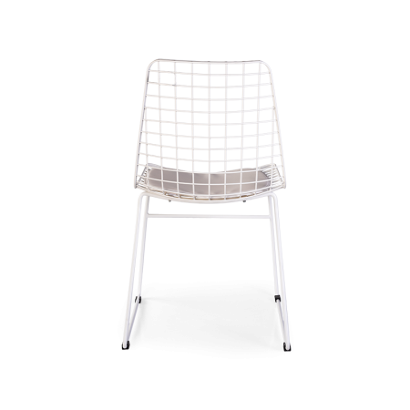 стул bertoia 47х50х87 белый металлический