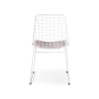 стул bertoia 47х50х87 белый металлический