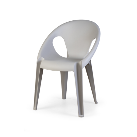 стул bell chair серый пластиковый