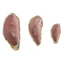 декор triple oyster shell бежевая , керамика ручной работы