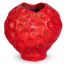 ваза настольная strawberry h20 красная, керамика ручной работы