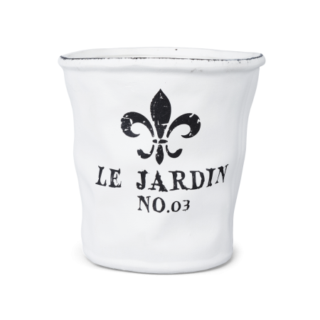 кашпо настольное le jardin d13,5 белое керамическое