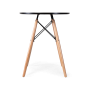 стол обеденный круглый eames d60 черный пластиковый