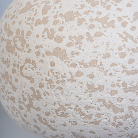 ваза настольная vial h19 молочная с вкраплениями, керамика ручной работы