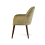 полукресло humble wood с подлокотниками зеленое, обивка из ткани