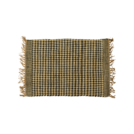 ковер с бахромой jute rug with 81,5х122х0,5