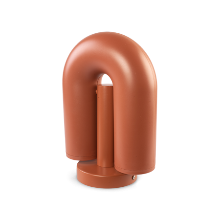 настенный светильник бра horseshoe big бордовый, пластик