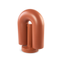 настенный светильник бра horseshoe big бордовый, пластик
