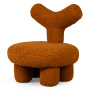 кресло engel big терракотовое, обивка из экомеха