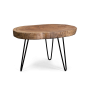 журнальный столик krumning round натуральный деревянный, ясень