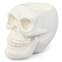 кашпо scull белое гипсовое