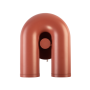 настенный светильник бра horseshoe бордовый, пластик