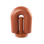 настенный светильник бра horseshoe big бордовый, пластик