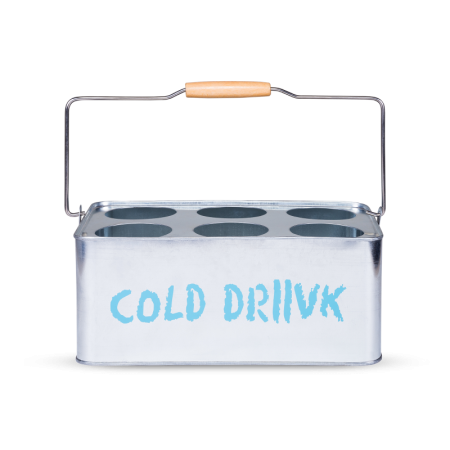 кулер для вина cold drink на 6 бутылок большой стальной металлический