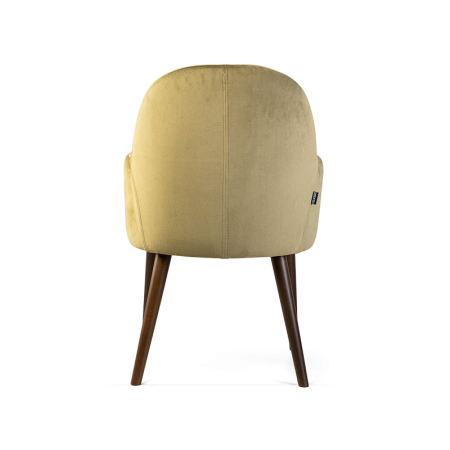 полукресло humble wood с подлокотниками зеленое, обивка из ткани